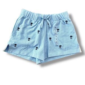 NWT Polo Ralph Lauren Kids Size 7 (S) Blue Cotton Shorts Toddler Palm Trees
